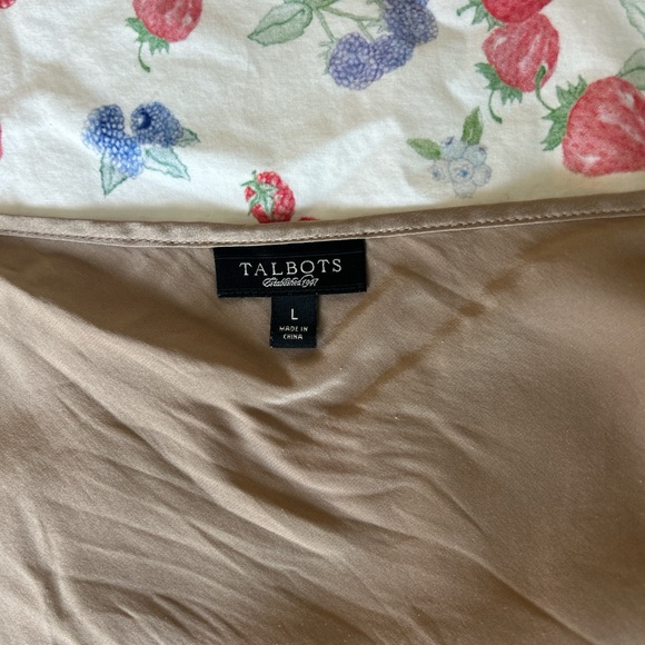 100% silk tan cami - Picture 3 of 4